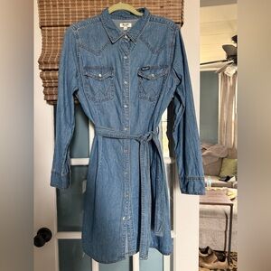 Wrangler Retro snap front denim dress
